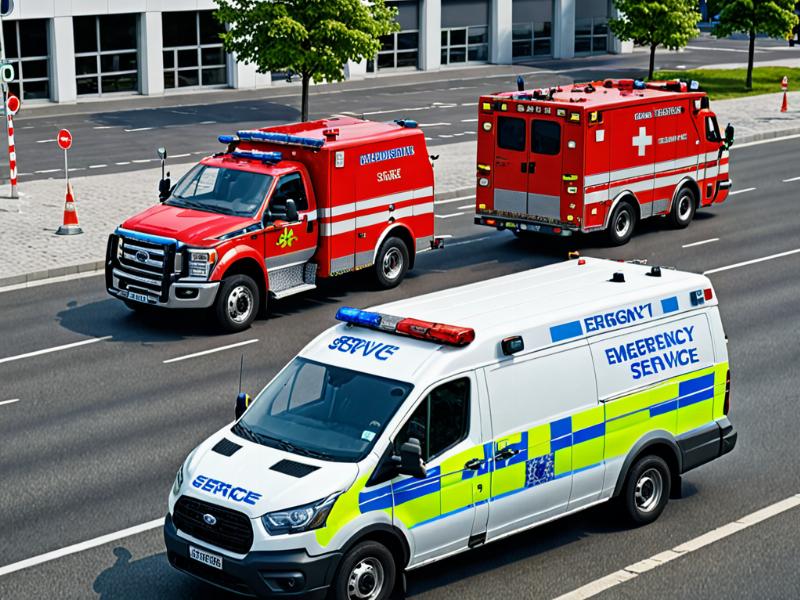 Emergency service vehicle responding to call