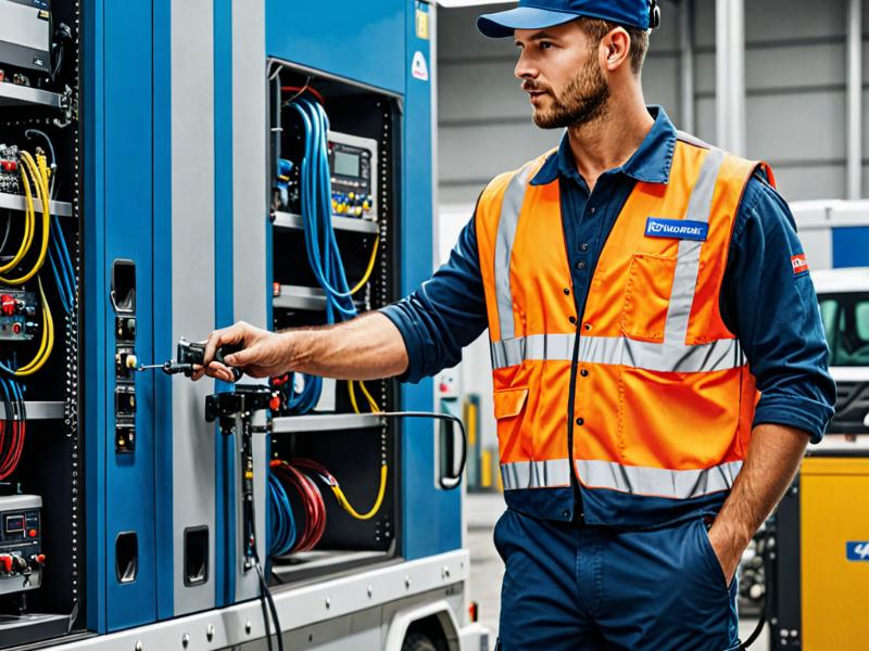 Service technician traveling to customer location